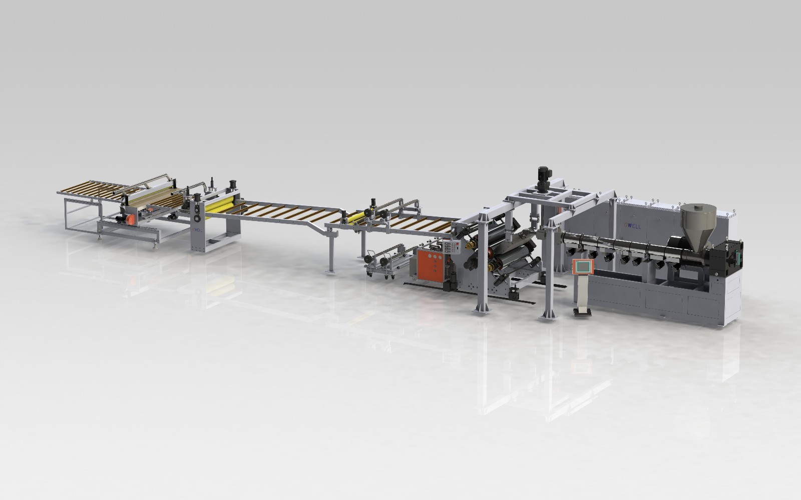 PC PMMA GPPS transparent extrusion line