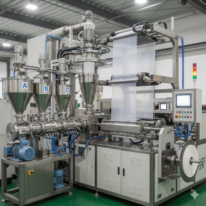 Three-Layer Blown Film Extrusion Machine (ABC Line)